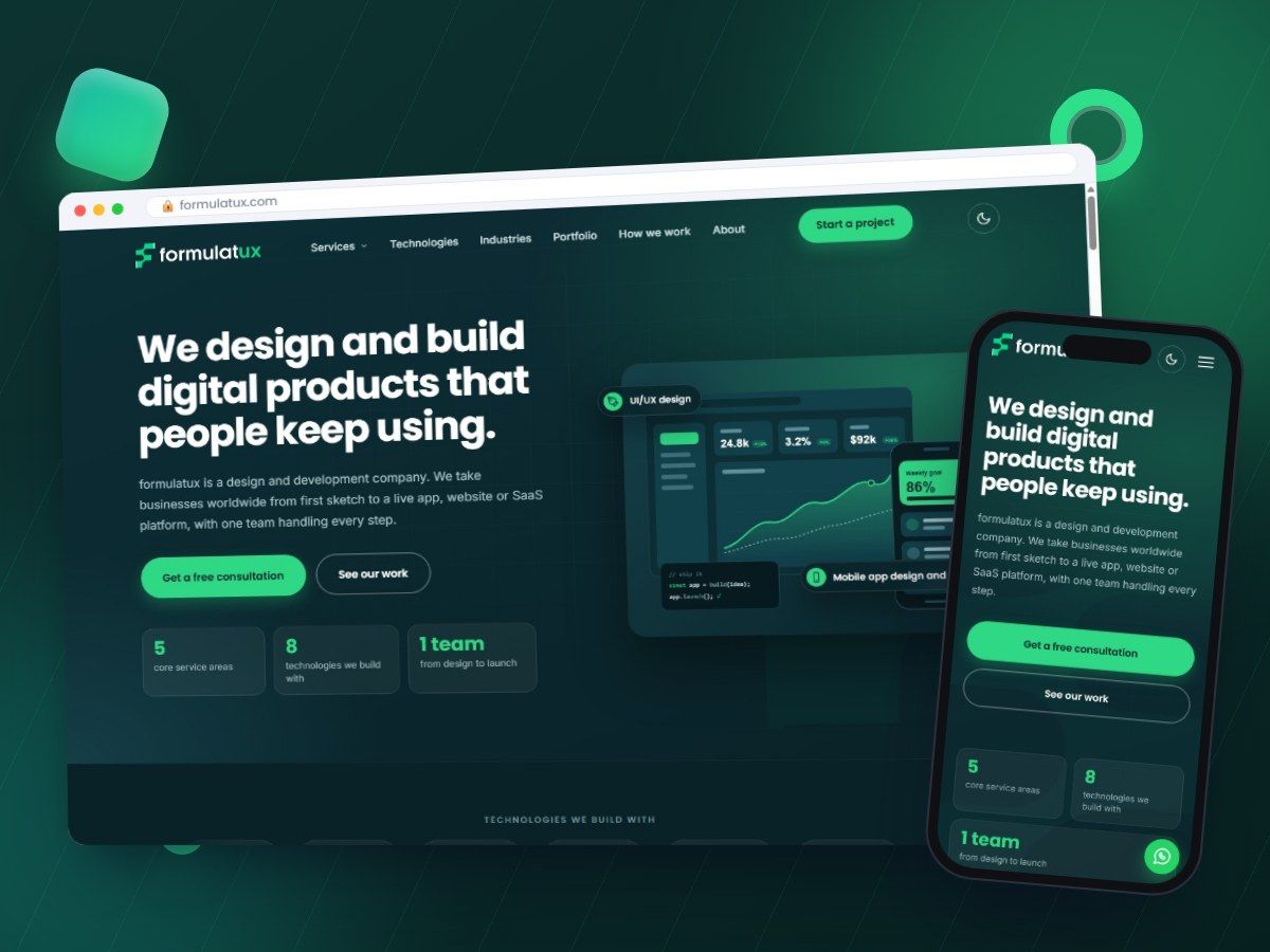 formulatux - Corporate Website project