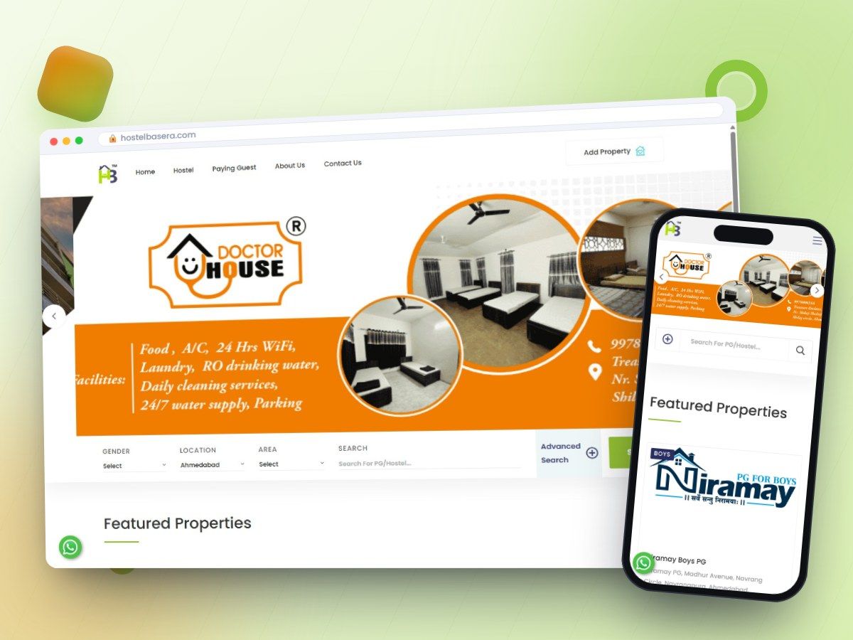 Hostel Basera - Listing Portal project