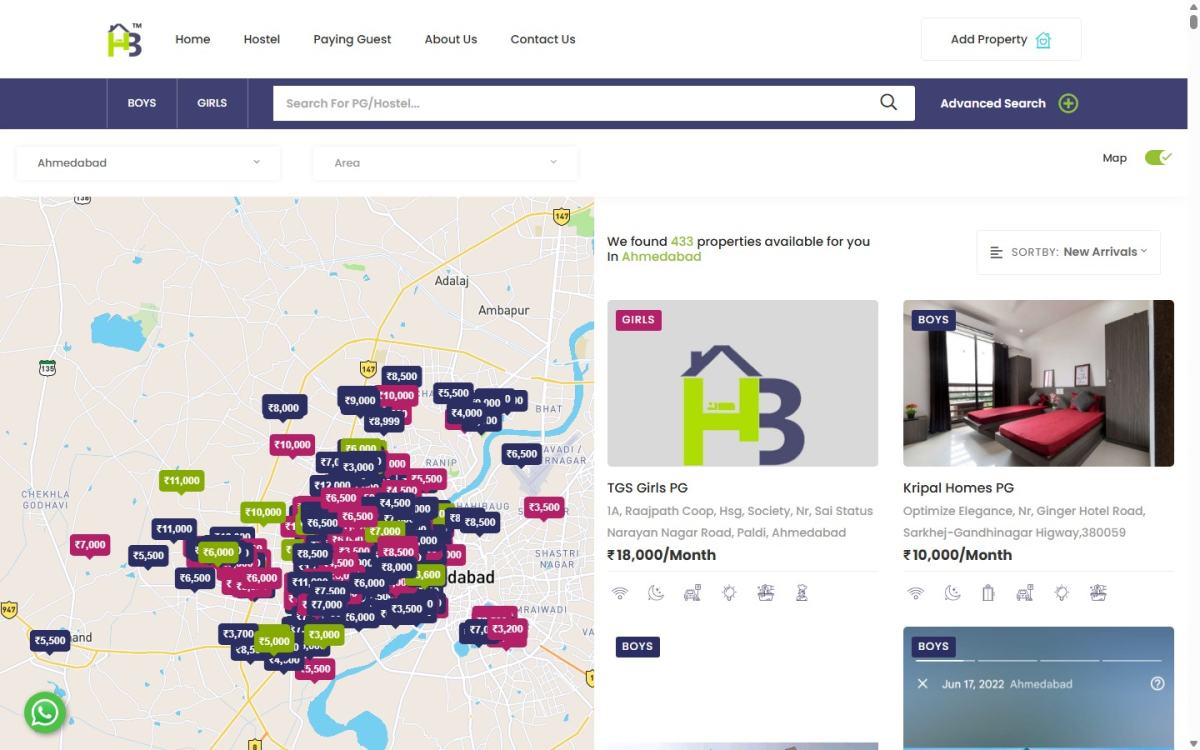 Hostel Basera: PG listings